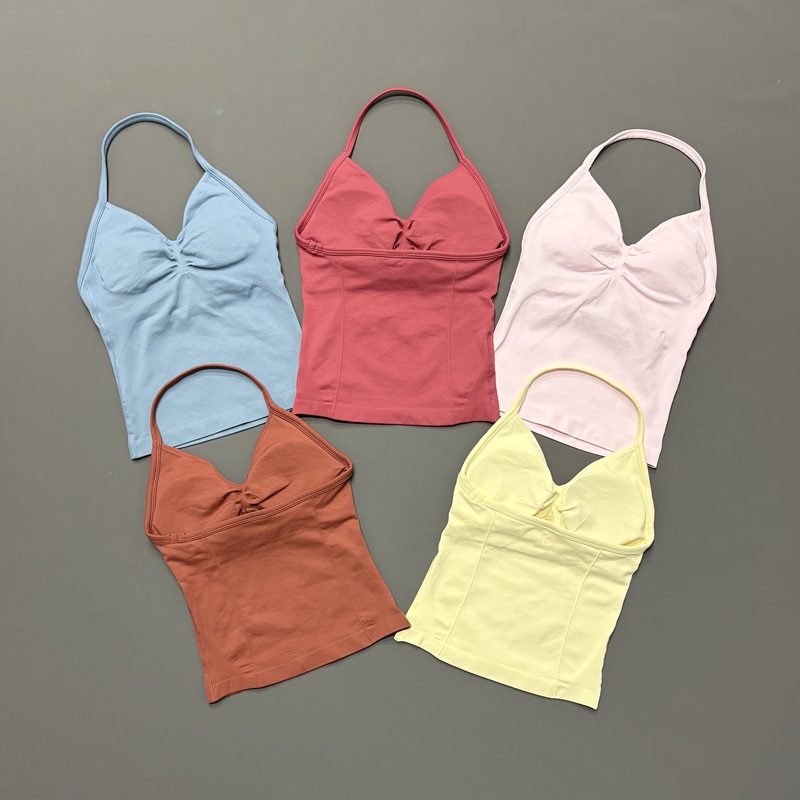 Suspender Tank Top - Женская спортивная майка для спортзала, бесшовная,