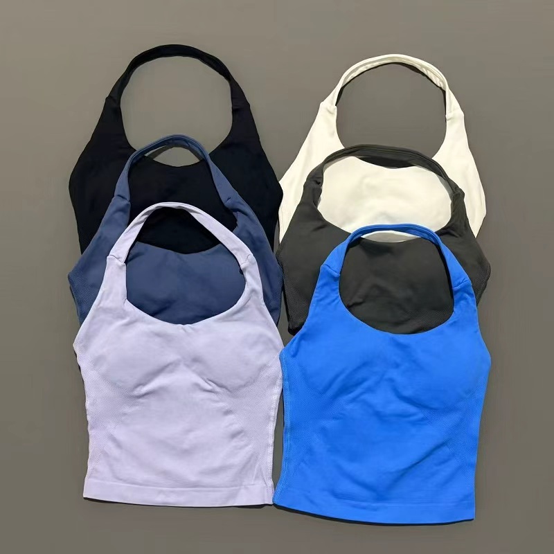 Suspender Tank Top - Спортивный топ-халтер для женщин, бесшовный, для