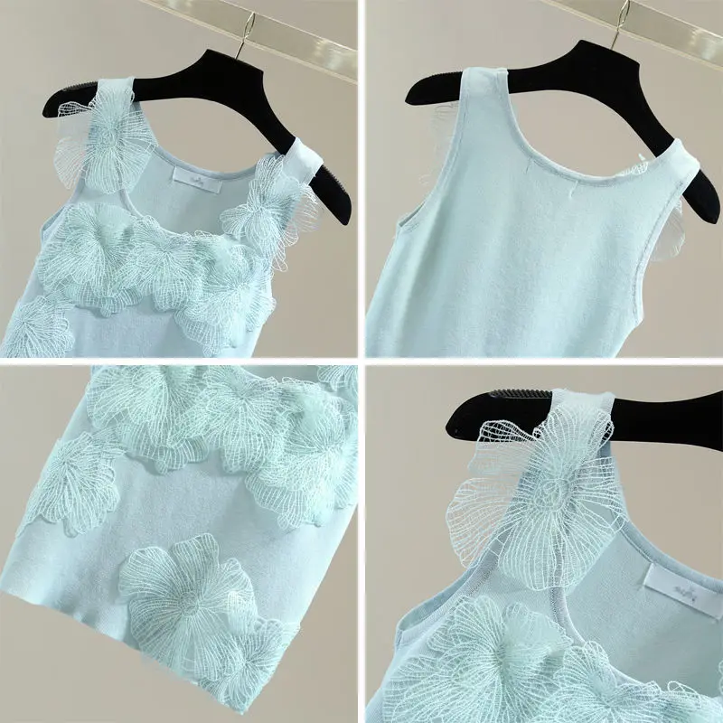 Вышитая безрукавка на бретелях – обзор и цена Suspender Tank Top